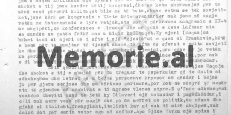 “Maqo tha se, Koço Tashko e vuri Enverin në krye të Partisë, edhe pse ai s’ishte fare…”/  Përgjimet e “Pëllumbi”-t në burgun e Burrelit