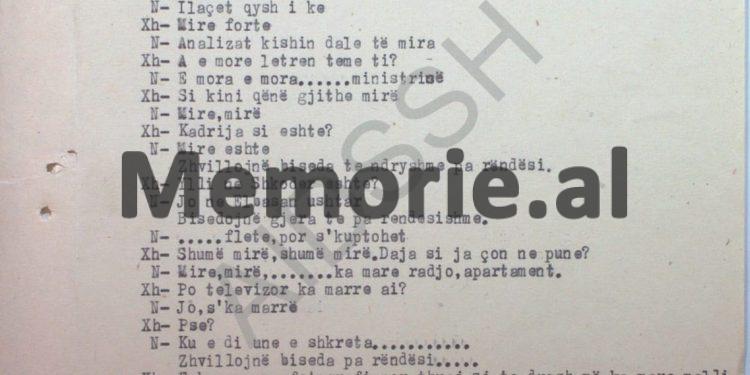 “Xhaviti tha se këta e kanë bërë edhe kabinetin, e kur të vij Jakubovski, Lirija, sekretare e përgjithshme, Koço kryeministër, Gjini, zv/kryeministër, Maqua…”/  Përgjimet në burgun e Tepelenës