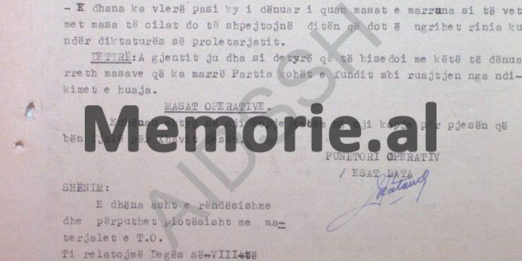 “Xhavit Qesja ka thënë se e gëzon fakti për masat që janë marrë nga udhëheqja, pasi tani do ngrihet rinia dhe inteligjenca për të…”/ Raporti i agjentit në burgun e Burrelit