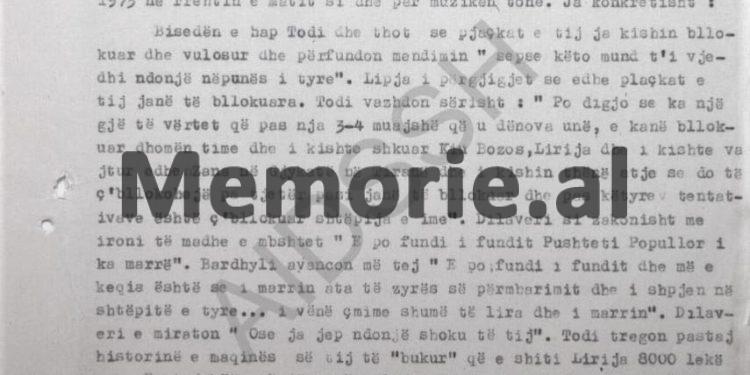 “Kadri Hoxha thotë se Dilaver Radëshi ka të shkruara 14 variante se si përmbyset kjo udhëheqje dhe Gjin Marku i tha…”/ Përgjimet në burgun e Burrelit në ’76-ën