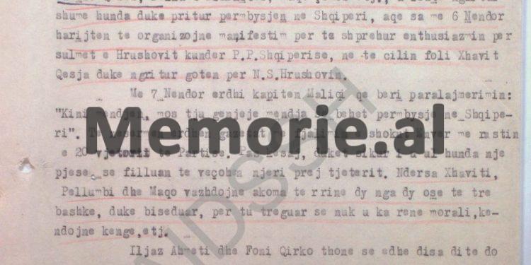 “Xhavit Qesja, Pëllumb Dishnica dhe Maqo Çomo, presin me padurim rrëzimin e pushtetit dhe të tre ngritën dolli për…”/ Përgjimet e “Shkëlzenit” në kampin e Zvërnecit