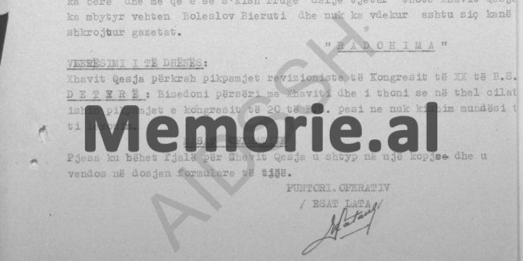 “Xhaviti tha se polakët janë popull me vitalitet, vetë e vunë Gomulkën dhe vetë e hoqën, kurse tek ne s’ka luajtur…”/ Raporti i agjentit “Radohima”, Burrel ‘74
