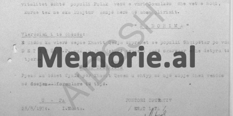 “Xhaviti tha se polakët janë popull me vitalitet, vetë e vunë Gomulkën dhe vetë e hoqën, kurse tek ne s’ka luajtur…”/ Raporti i agjentit “Radohima”, Burrel ‘74
