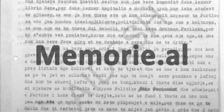 “Xhavit Qesja thotë se; unë nuk e pres lirimin nga Kulikovi, si këta të tjerët dhe po të sulmohet vendi ynë…”/ Përgjimet në burgun e Burrelit, në 1981-in