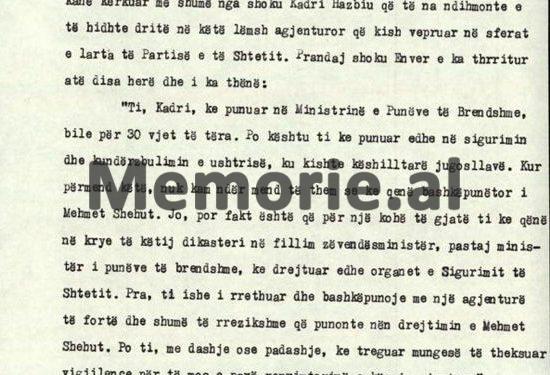 “Bashkëpunëtorët e Mehmet Shehut tani i kemi në burg, por ka akoma në…”/ Plenumi i panjohur ku u “kryqëzua” Kadri Hazbiu, tetor ‘82