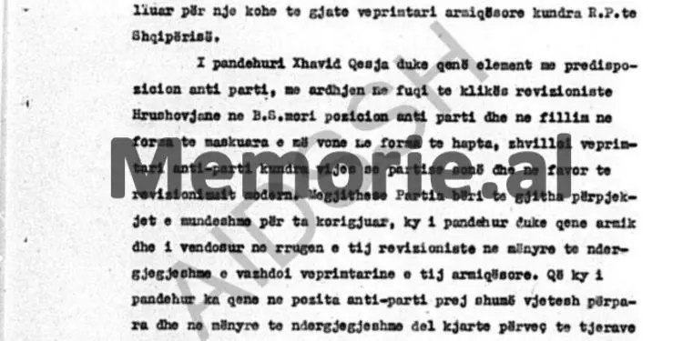 Gjyqi ndaj disidentit: “Ngjarjet në Moskë, Poloni dhe Hungari, më bënë të shkëputem prej jush e tani e ndjej veten të…”/ Akt-akuza ndaj të pandehurit Xhavit Qesja, Tiranë 1967