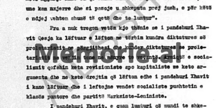 Gjyqi ndaj disidentit: “Ngjarjet në Moskë, Poloni dhe Hungari, më bënë të shkëputem prej jush e tani e ndjej veten të…”/ Akt-akuza ndaj të pandehurit Xhavit Qesja, Tiranë 1967