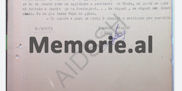 “Për fjalimin e shokut Enver, Xhaviti tha se ai ka frikë nga inteligjenca, por mendon se nuk do të kaloi në rrugën e dhunës, ku dëshiron ta fusë Mehmeti e Kadriu…”/ Raporti i agjentit në burgun e Burrelit, 1973