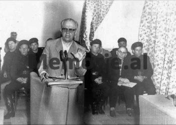Enver’s accusations: “Comrade Kadri hid from us Hulusi Spahiu’s depositions for the Tirana Conference, that he had talked to Balluk, Ngjela and Parllaku, about…” / 5th V Plenum, October ‘82