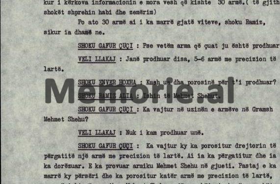 Dritëro Agolli’s accusation: “Where is the sincerity here, to make such a cane and…” / 5th Plenum, when Enver showed them during the meeting, the weapon with the binoculars with which Mehmeti would kill him!
