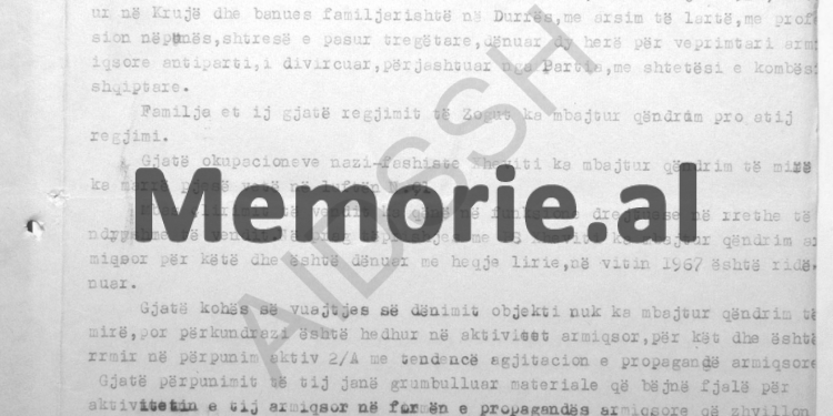 “I Penduari’, do të na informojë për veprimtarinë e ‘objektit’ me të dënuarit, K. Ngjela, Rr. Parllaku, Gj. Titani etj., dhe…”/ Përgjimet në burgun e Burrelit, mars 1983
