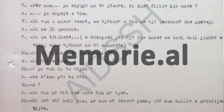“I Penduari’, do të na informojë për veprimtarinë e ‘objektit’ me të dënuarit, K. Ngjela, Rr. Parllaku, Gj. Titani etj., dhe…”/ Përgjimet në burgun e Burrelit, mars 1983