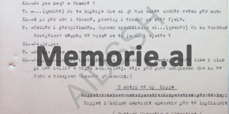 “I Penduari’, do të na informojë për veprimtarinë e ‘objektit’ me të dënuarit, K. Ngjela, Rr. Parllaku, Gj. Titani etj., dhe…”/ Përgjimet në burgun e Burrelit, mars 1983