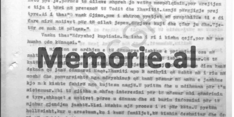 “Xhaviti, Lubonja, Maqo, Bardhyli dhe Vaska, dëgjuan vetëm fjalimin e Presidentit dhe kur isha fjala e Komandantit të Përgjithshëm, ata…”/ Përgjimet në burgun e Burrelit, korrik ‘83
