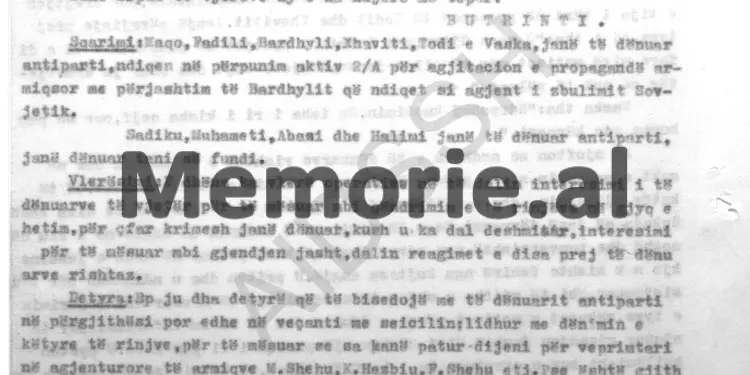 “Xhaviti, Lubonja, Maqo, Bardhyli dhe Vaska, dëgjuan vetëm fjalimin e Presidentit dhe kur isha fjala e Komandantit të Përgjithshëm, ata…”/ Përgjimet në burgun e Burrelit, korrik ‘83