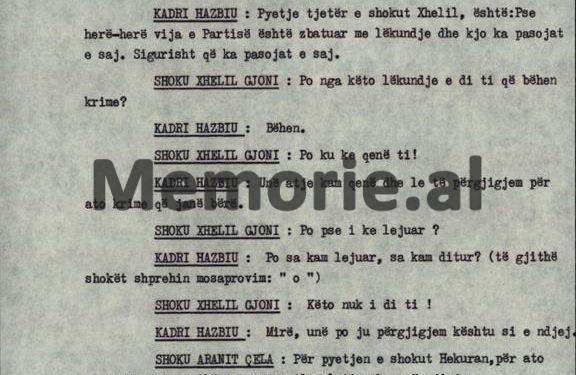 “Ka pasur një Gjykatë sekrete në Ministrinë e Brendshme, që në vend të Hasanit, pushkatonin Hysenin…”! / Plenum i V-të, tetor ’82, kur “kryqëzohej” Kadri Hazbiu
