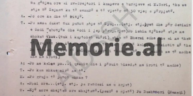 “Ja çfarë bisedash bëjnë me njëri tjetrin në qeli, Xhavit Qesja, Todi Lubonja, Andon Sheti dhe Muhamet Prodani, për…”/ Përgjimet në burgun e Burrelit, janar ‘84