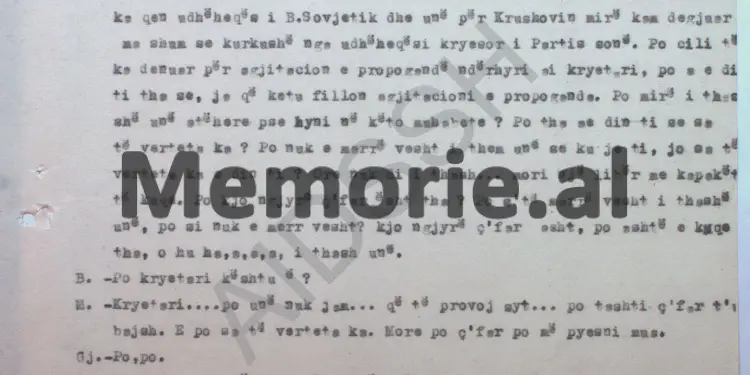“Bardhyl Belishova tha se; Beqir Balluku dhe Kadri Hazbiu, e ndihmuan Panajot Plakun që të kalojë kufirin dhe…”/ Përgjimet në burgun e Burrelit, mars ‘84