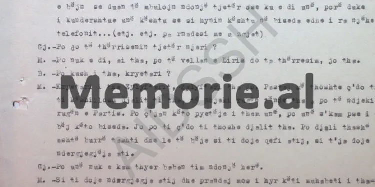 “Bardhyl Belishova tha se; Beqir Balluku dhe Kadri Hazbiu, e ndihmuan Panajot Plakun që të kalojë kufirin dhe…”/ Përgjimet në burgun e Burrelit, mars ‘84