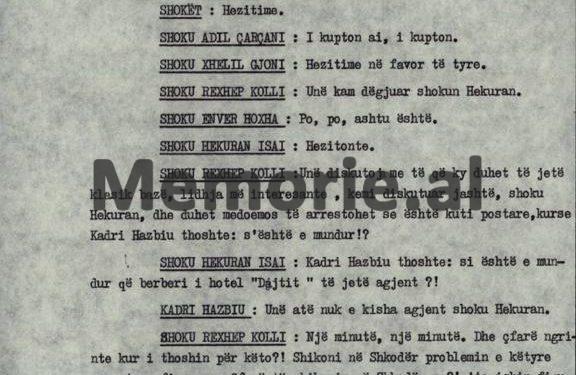 “Unë i thashë Kadriut të shkonte në Mallakastër dhe fliste kundër Mehmetit, e t’i thoshte atij që ne e arrestuam, se…”/ Plenum i V-të, kur “kryqëzohej” ministri Hazbiu!