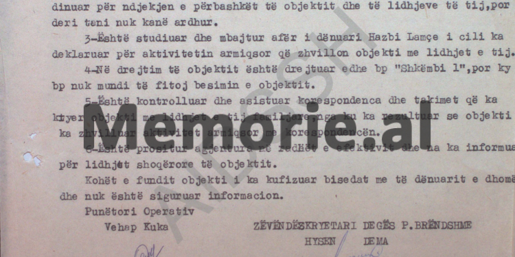 “Kur erdhën në burg djemtë e Mehmet Shehut, Todi Lubonja menjëherë i afroi dhe…”/ Survejimet në burgun e Burrelit, mars ’84, me raportin e agjentit “I penduari”
