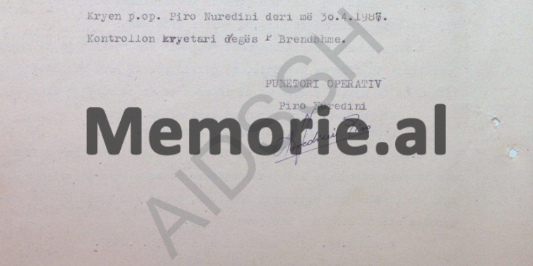 “I penduari’ raporton se; ushtarakët Muhamet Prodani, Abaz Fejzo, Vaskë Gjino dhe Andon Sheti, janë armiqtë më të tërbuar, sepse…”/ Përgjimet në burgun e Burrelit, tetor ‘84