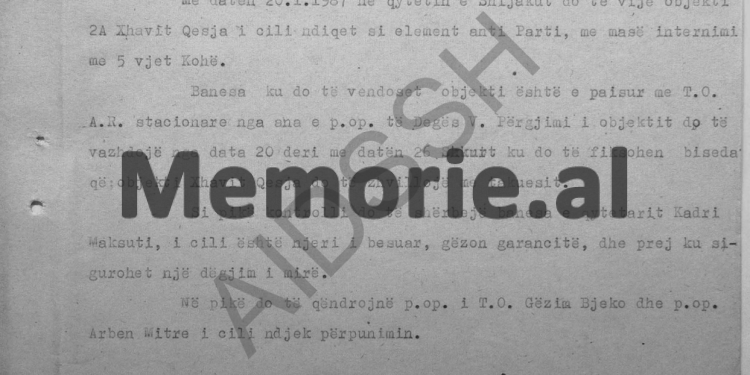 “Në Shijak kemi elementin anti-parti, Ernest Jakova, me anë të ‘Drini’-t, të shikohet nëse Xhaviti…”/ Përgjimet nga Dega e Brendshme e Durrësit, janar ‘87