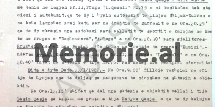 “Ja njerëzit që hynë në banesën e Xhavit Qeses në Shijak dhe lëvizjet, takimet e tij në Durrës me…”/ Raporti i shefit të Sektorit të Vëzhgimit të Degës së Brendshme