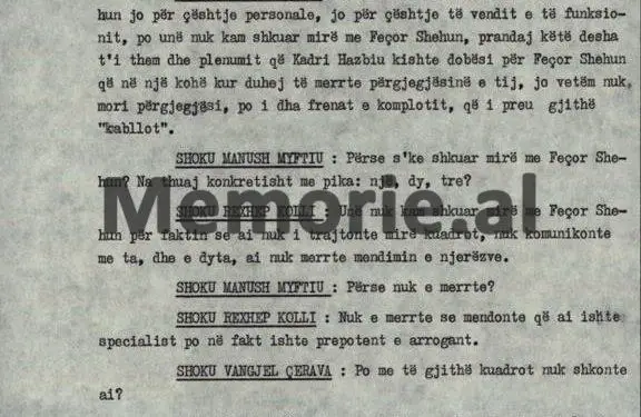 “Shoku Veli, na thuaj se si është ajo puna e armës bastun me dylbi, që u prodhua për armikun Mehmet Shehu…”?! / Plenumi i 5-të, tetor ’82, kur “kryqëzohej” ministri Hazbiu