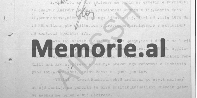“Bisedat që bën Xhavit Qesja me familjarët dhe të afërmit që i shkojnë në shtëpi dhe…”/ Raporti i shefit të seksionit të Vëzhgimit të Degës së Durrësit