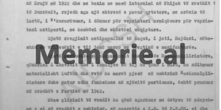 “We propose the arrest of the internee Xhavit Qesja, because in the letter sent to the main leader of the Party, he…” / Report of the Chairman of the Durrës Branch, March ‘87