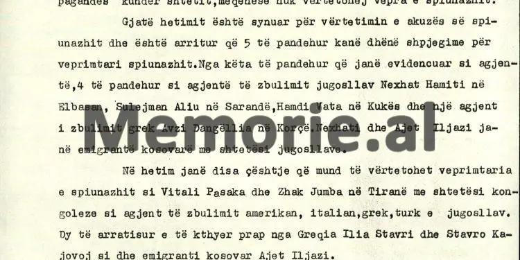 “Vitali Paska dhe Zhak Jumba, me shtetësi kongoleze, agjentë të Zbulimit amerikan, jugosllav, grek, italian e turk…”/ Letra e Hekuran Isait dhe e Pëllumb Kapos në ’82-in