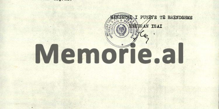 “Vitali Paska dhe Zhak Jumba, me shtetësi kongoleze, agjentë të Zbulimit amerikan, jugosllav, grek, italian e turk…”/ Letra e Hekuran Isait dhe e Pëllumb Kapos në ’82-in