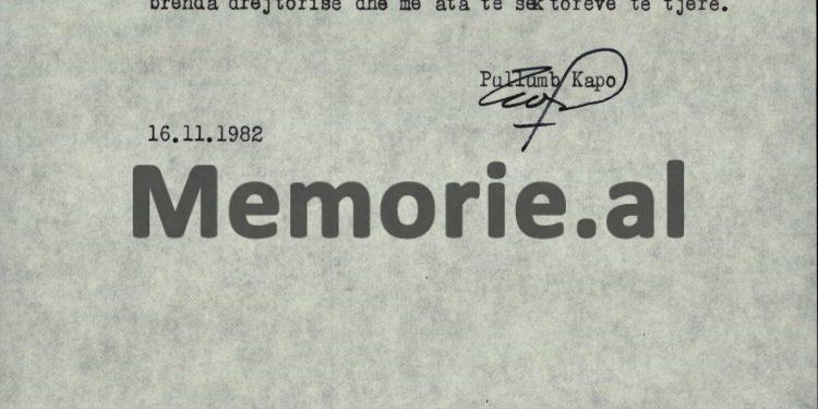 “Shoku Qemal Lame është i ri në sektorin e Hetuesisë, prandaj ai duhet të angazhojë shokë të tjerë…”/ Shënimi e Simon Stefanit dhe Pëllumb Kapos, nëntor ‘82