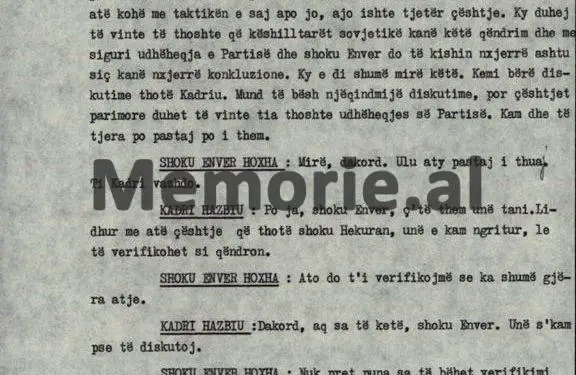 “Ti Kadri, nuk e dije se Kristofor Mërtiro dhe Rustem Hodo ishin edepsëzë dhe imoralë, por i vure…”?!/ Debatet në Plenumin e V-të, kur “kryqëzohej” ministri Hazbiu!