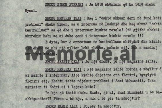 “Ti Kadri e dije se Panajot Plaku që ishte arratisur, kthehet në Shqipëri si diversant dhe shkon në Pashaliman…”/ Plenumi i V-të, tetor ’83, ku u “kryqëzua” ministri Hazbiu