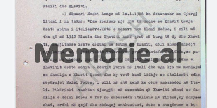 “Kur Xhavit Qesja mësoi se familja Popa u fut në ambasadën italiane në Tiranë, erdhi në qejf dhe me Edip Ohrin e Kiço Ngjelën…”/ Përgjimet në burgun e Burrelit, nëntor ’86