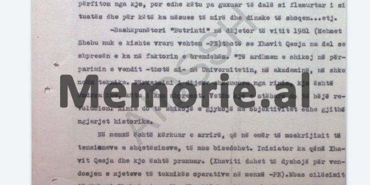 “Kur Xhavit Qesja mësoi se familja Popa u fut në ambasadën italiane në Tiranë, erdhi në qejf dhe me Edip Ohrin e Kiço Ngjelën…”/ Përgjimet në burgun e Burrelit, nëntor ’86