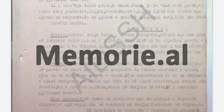 “Bashkëpunëtorit ‘Butrinti’ iu la detyrë që të shikojë se si reagon Xhaviti pas vetëvrasjes së Mehmet Shehut, pasi ai më të…”/ Përgjimet në burgun e Burrelit, shtator ‘82