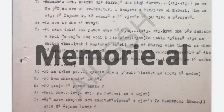 “Muhamet Prodani u shpreh se; kur hetuesi më akuzoi se u kisha hequr gjilpërat e topave dhe tankeve, unë u thashë …”/ Përgjimet në burgun e Burrelit, korrik ‘83