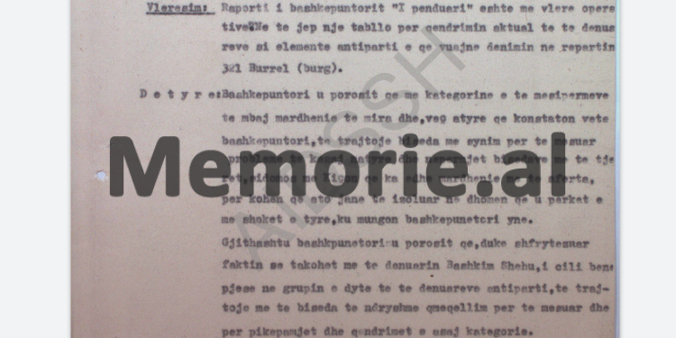 “Kur erdhën në burg djemtë e Mehmet Shehut, Todi Lubonja menjëherë i afroi dhe…”/ Survejimet në burgun e Burrelit, mars ’84, me raportin e agjentit “I penduari”