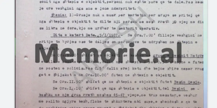 “Ja njerëzit që hynë në banesën e Xhavit Qeses në Shijak dhe lëvizjet, takimet e tij në Durrës me…”/ Raporti i shefit të Sektorit të Vëzhgimit të Degës së Brendshme
