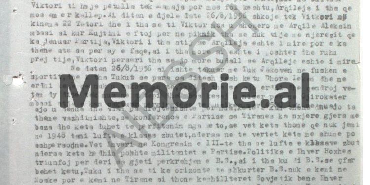 “Pas vetëvrasjes së mbesës së Patër Anton Arapit, që unë e futa në punë, thashë se; Enver Hoxha nuk është…”/ Raport-survejimi i “Filantropit”, për Tuk Jakovën