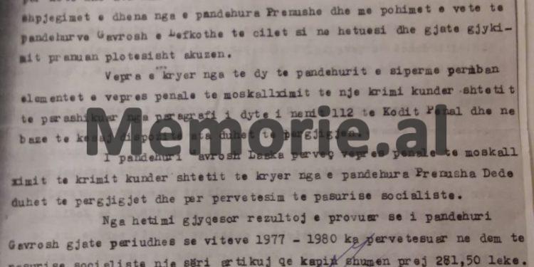 “E pandehura dënohet me 15 vite burg e 5 vite internim, për krimin e provokimit të luftës e prerjes së marrëdhënieve diplomatike të …”/ Burgosja e fshesares që çau gomat e automjeteve “CD”