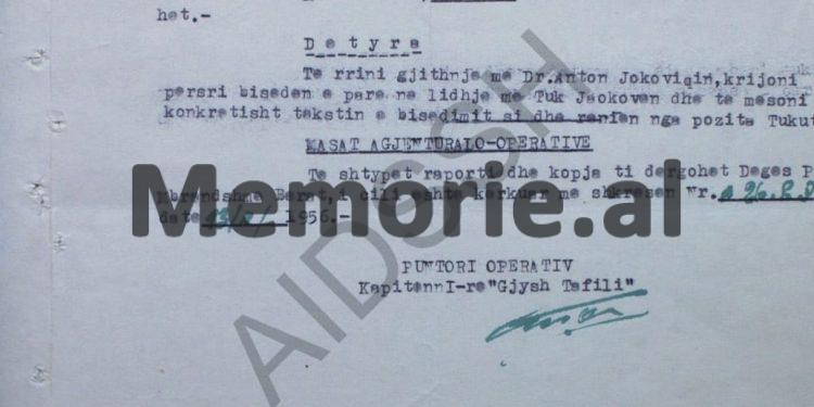 “Bashkëpunëtori ‘Lauruesi’ e pyeti Tukun; a ka shenja për rehabilitimin e Koci Xoxes, ai i tha se…”/ Raporti-survejimit nga Punëtori Operativ, Thoma Pashko