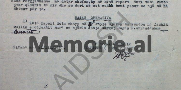 “Tuku tha se në plenumin e Beratit nuk ka pasur prapaskena, kurse Nako foli fjalë fyese për Enverin duke thënë…”/ Raport-survejimi i “Vigjilencës”, Berat ‘57
