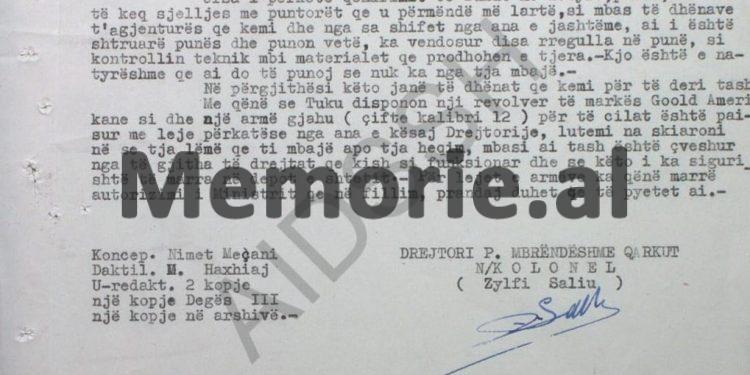 “Në një nga dhomat e banesës së Tuk Jakovës, kemi vendosur agjentin ‘Maja e Leklit’, i cili…”/ Relacioni i Drejtorit të Sigurimit, Nën/Kolonel, Zylfi Saliu, Berat, 1955