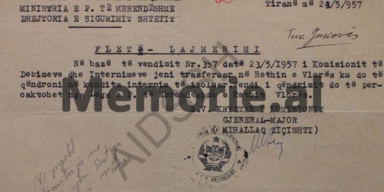 “Tuku tha se në plenumin e Beratit nuk ka pasur prapaskena, kurse Nako foli fjalë fyese për Enverin duke thënë…”/ Raport-survejimi i “Vigjilencës”, Berat ‘57