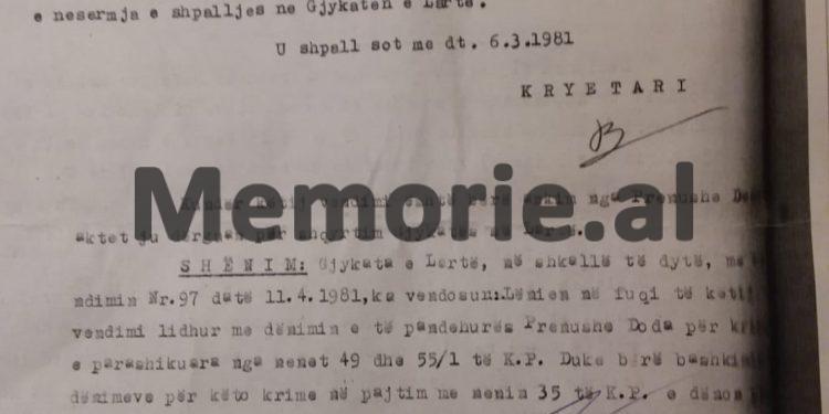 “E pandehura dënohet me 15 vite burg e 5 vite internim, për krimin e provokimit të luftës e prerjes së marrëdhënieve diplomatike të …”/ Burgosja e fshesares që çau gomat e automjeteve “CD”