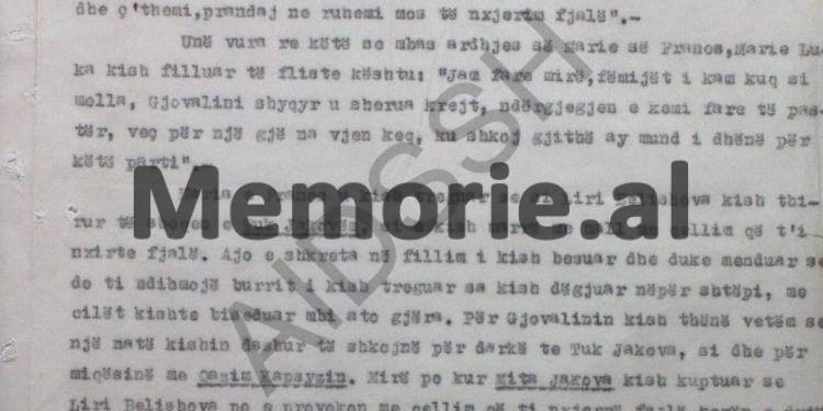 “Kur Liri Belishova kishte thirrur të shoqen e Tukut dhe e kishte provokuar, ajo e kishte nxjerrë përkrahu jashtë, duke…”/ Raporti i Punëtorit Operativ, Halim Xhelo